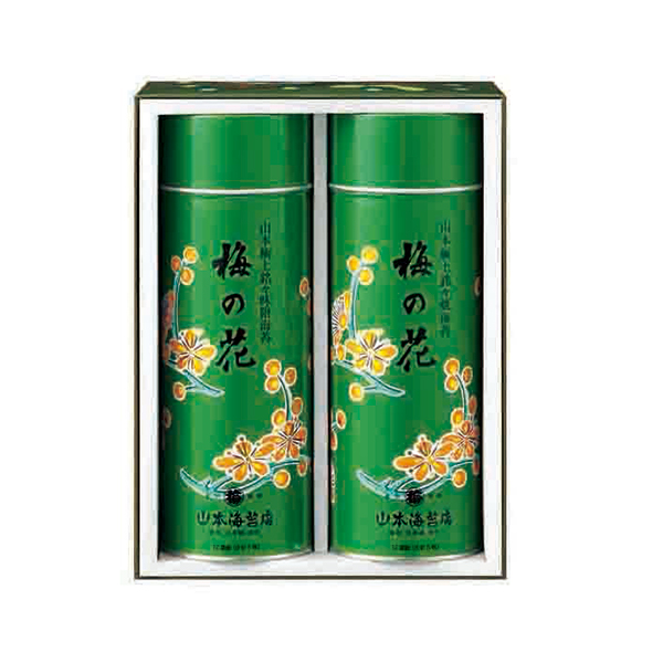 〈山本海苔店〉梅の花1号缶詰合せ（緑缶）