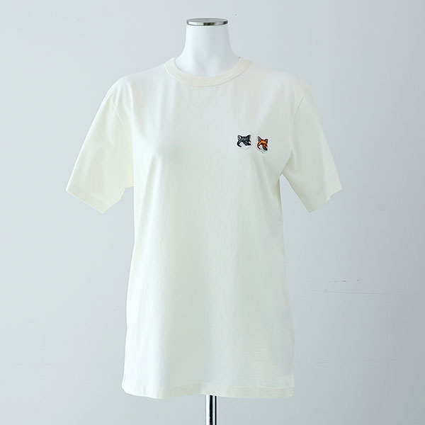 Maison Kitsune〉ダブル フォックス ヘッド パッチ クラシック Tシャツ