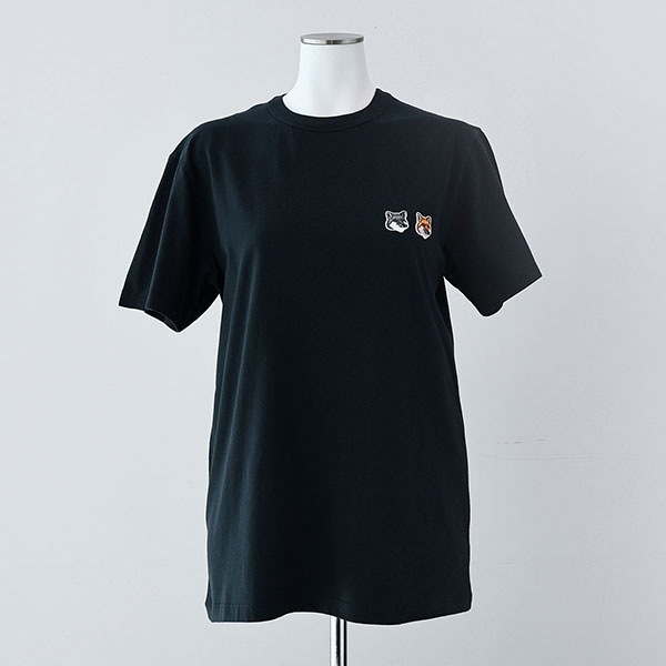 Maison Kitsune〉ダブル フォックス ヘッド パッチ クラシック Tシャツ