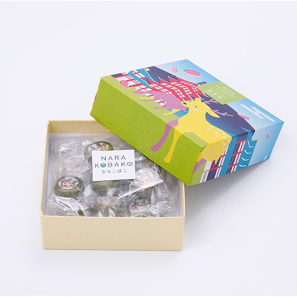 奈良店取扱い商品〈ANYQOTT/エニコット〉なら小箱 鹿あめ 抹茶味