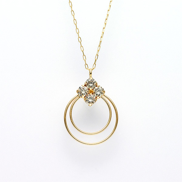 最終価格　近鉄百貨店購入　馬蹄ネックレス保証書付 K18 0.1 CT 芝翫香 芝翫香〉K18ダイヤモンドピアス・馬蹄｜近鉄百貨店ネットショップ