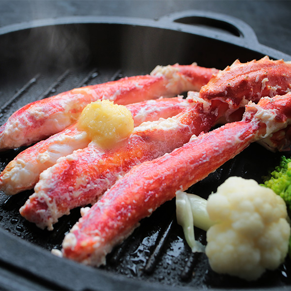 ◇北海道産生タラバガニ脚肉・白トリュフバターステーキ