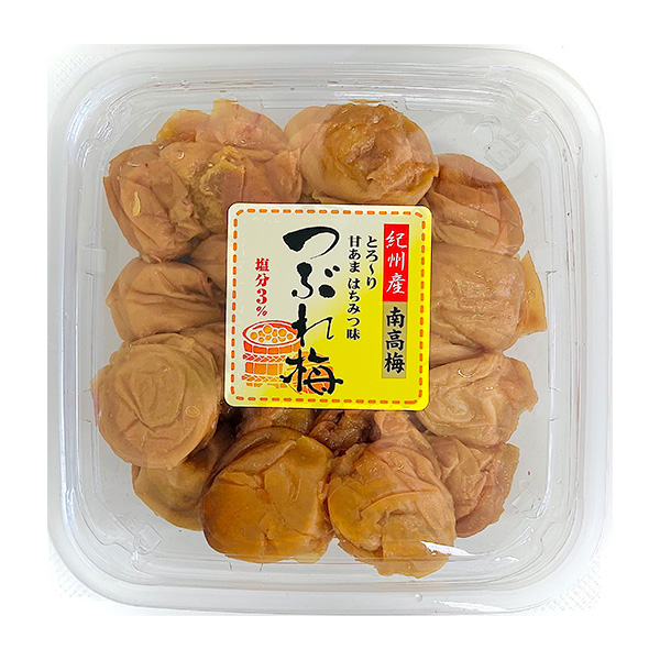 〈紀州苑本舗〉紀州産南高梅つぶれ梅はちみつ味 塩分3%