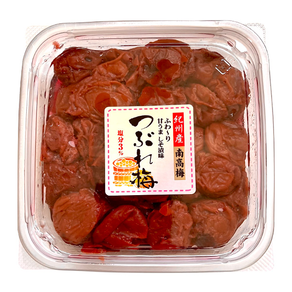 〈紀州苑本舗〉紀州産南高梅つぶれ梅しそ漬け味 塩分3%
