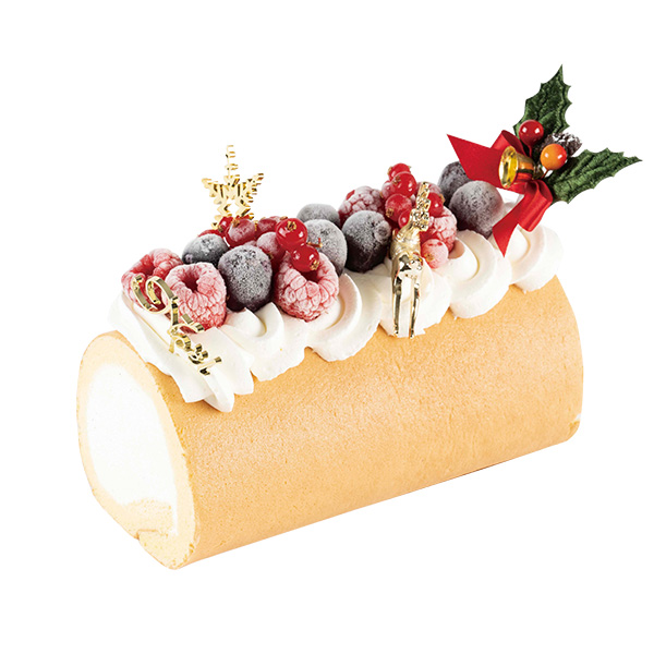 53.○<広域配送ケーキ>〈パティスリー モンシェール〉ホワイトクリスマスロール