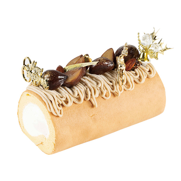 54.○<広域配送ケーキ>〈パティスリー モンシェール〉クリスマスの堂島モンブランロール