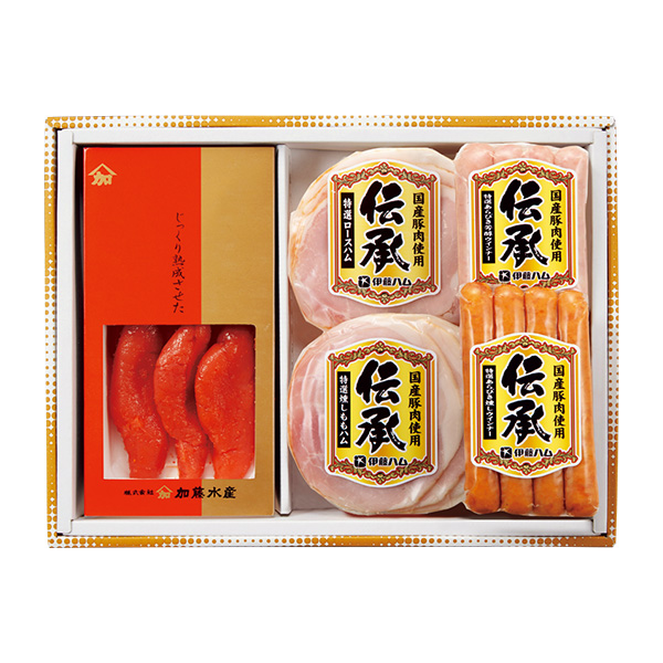 ◆加藤水産 明太子・伊藤ハム ハム詰合せ