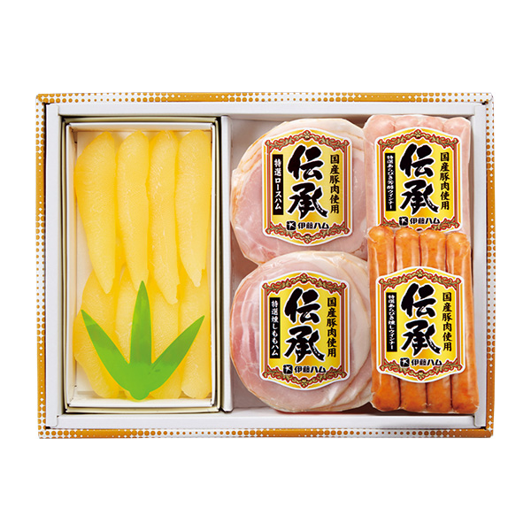 ◆加藤水産 かずのこ・伊藤ハム ハム詰合せ