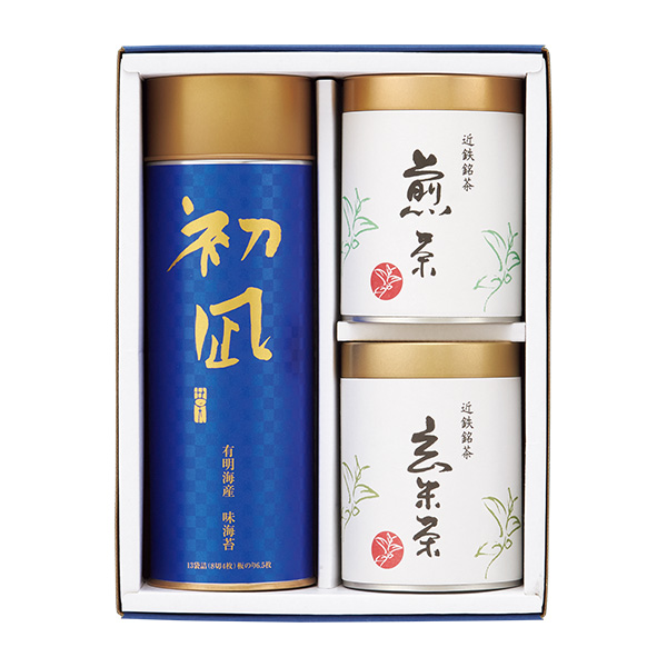 近鉄海苔 初凪(はつなぎ)・銘茶詰合せ