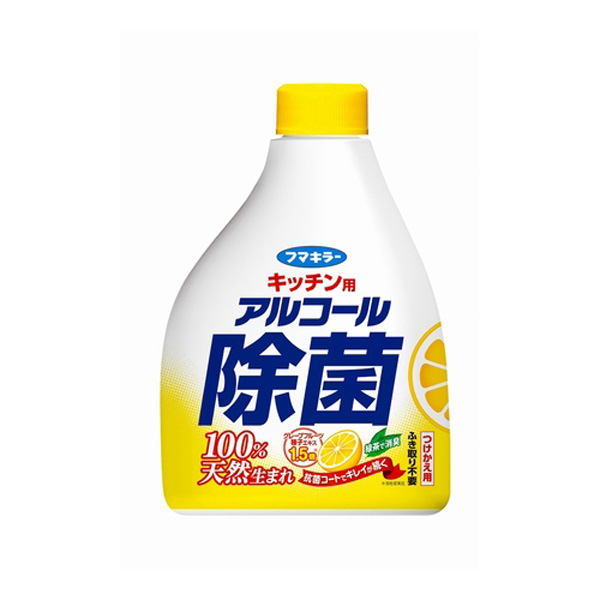 フマキラー〉キッチン用アルコール除菌スプレー つけかえ用 400ml