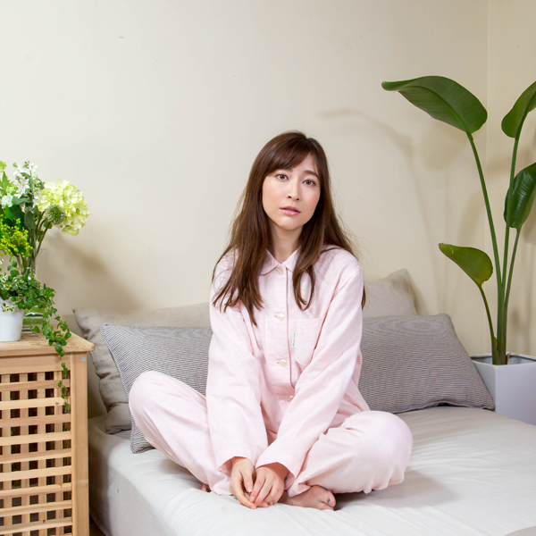 〈Amour〉ボタニカル染無地二重ガーゼ【オーガニックコットン】婦人パジャマ