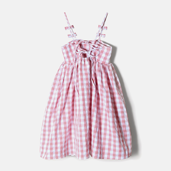 qRosy luce/[W[[`FrKIDS GINGHAM CHECK CAMI DRESS@(PINK)