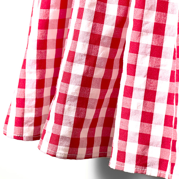 qRosy luce/[W[[`FrKIDS GINGHAM CHECK CAMI DRESS@(RED)