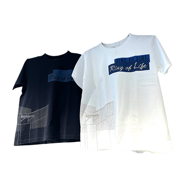 〈海遊館〉海遊館建物グラフィックTシャツ/ネイビー