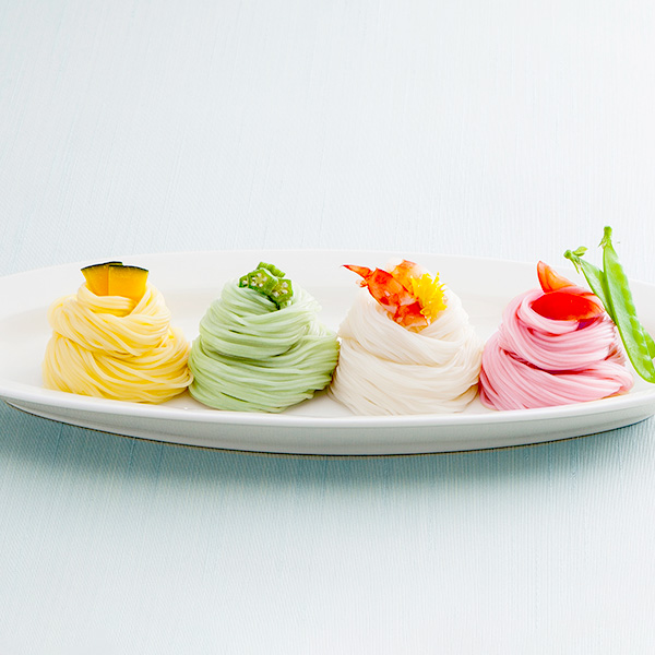 奈良店取扱い商品〈池利〉夏野菜を使った三輪素麺
