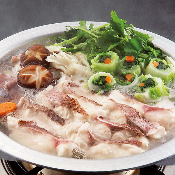 ○潮倉 活〆真鯛の鯛ちりセット(約3人前)