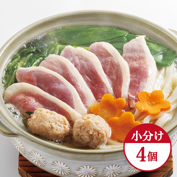 ◇京料理 美濃吉 壬生菜と九条ねぎの合鴨つくね鍋