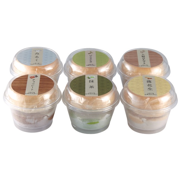 ○氷菓子屋KOMARU アイス大福もなか6種セット