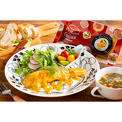 ◆〈Osakana Cucina〉サーモンのグリル マスタード風味