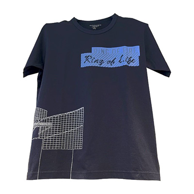 〈海遊館〉海遊館建物グラフィックTシャツ/ネイビー