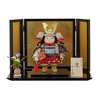 〈幸一光〉鎧着大将飾りセット【五月人形】【送料無料】
